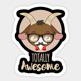 Totally Awesome Ziege Sticker